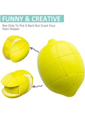 Yamama Lemon Shaped Magic Cube Red
