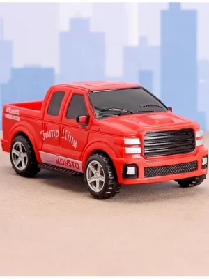 Monsto Wheels Pull Back Toy Car Red